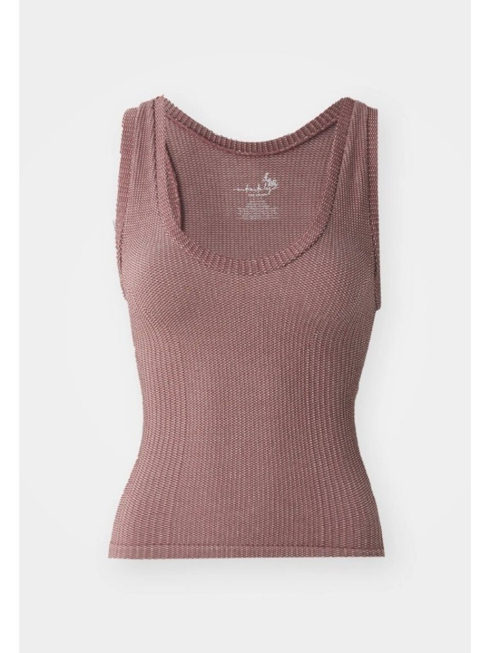 Free People Clean Slate Crop Tank Dark Wine ( M )
